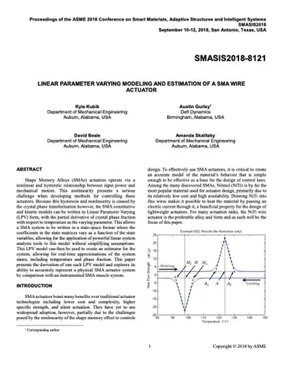 cover image of research paper Linear Parameter Varying Modeling